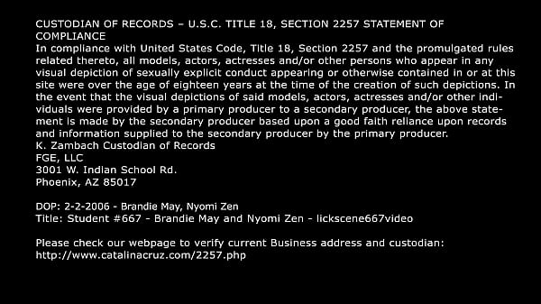 LICENSED TO LICK – Nyomi Zen Submissive Lesbian Anal Sex