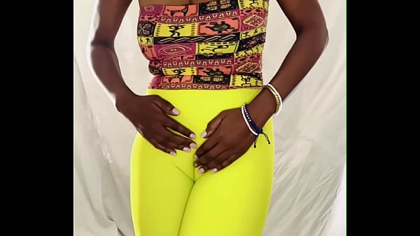 Sylk cameltoe slow motion in yellow tights