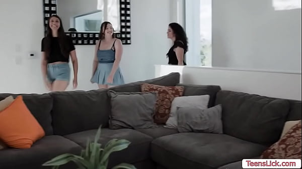 Watch this hot chubby MILF lesbian threesome sex